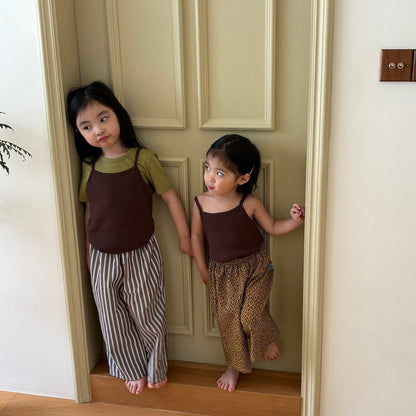 Toddler SS26 Stripe Pull - on Pants (1 - 7y) - 2 Colors - AT NOON STORE