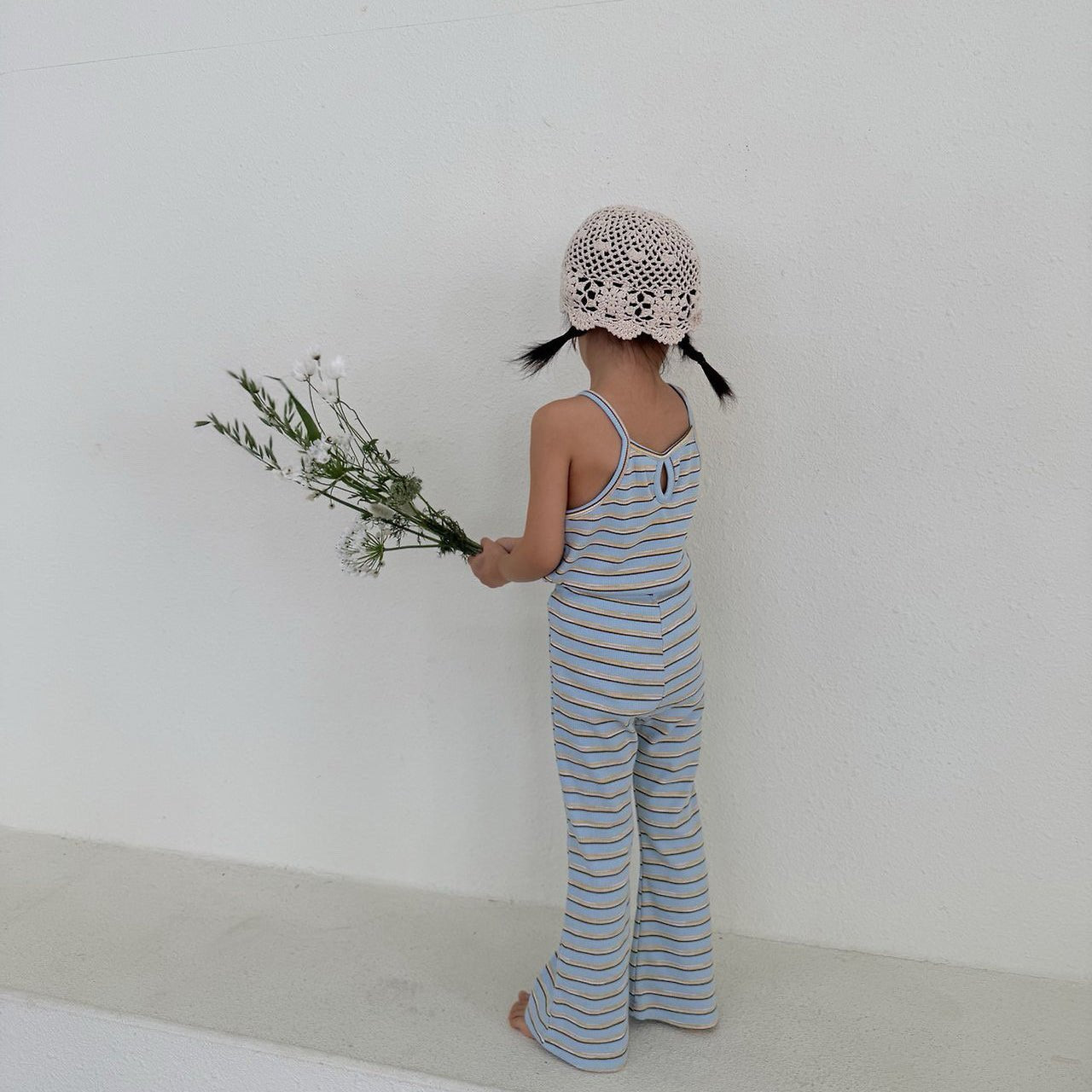Toddler SS26 Stripe Ribbed Flare Pants (1 - 7y) - 2 Colors - AT NOON STORE