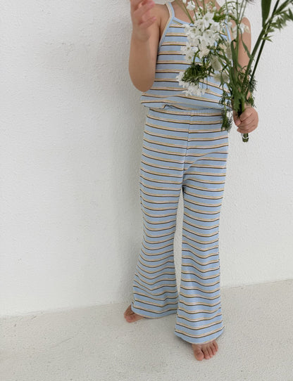Toddler SS26 Stripe Ribbed Flare Pants (1 - 7y) - 2 Colors - AT NOON STORE