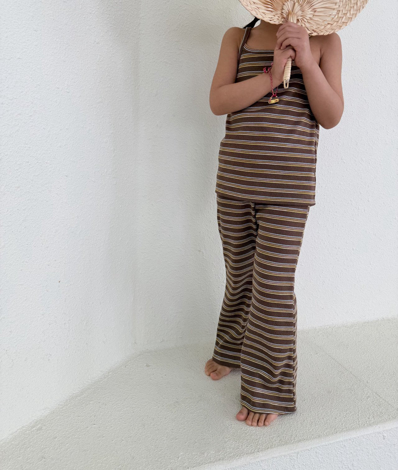 Toddler SS26 Stripe Ribbed Flare Pants (1 - 7y) - 2 Colors - AT NOON STORE