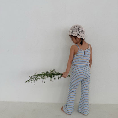 Toddler SS26 Stripe Ribbed Flare Pants (1 - 7y) - 2 Colors - AT NOON STORE