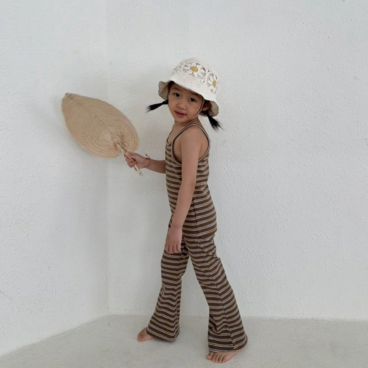 Toddler SS26 Stripe Ribbed Flare Pants (1 - 7y) - 2 Colors - AT NOON STORE