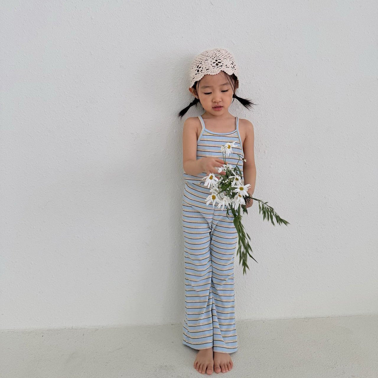 Toddler SS26 Stripe Ribbed Keyhole Back Tank Top (1 - 7y) - 2 Colors - AT NOON STORE