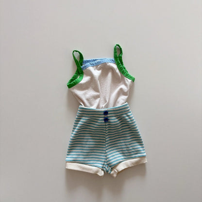 Toddler SS26 Stripe Ribbed Shorts (1 - 6y) - 2 Colors kids outfit