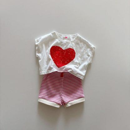 Toddler SS26 Stripe Ribbed Shorts (1 - 6y) - 2 Colors kids outfit