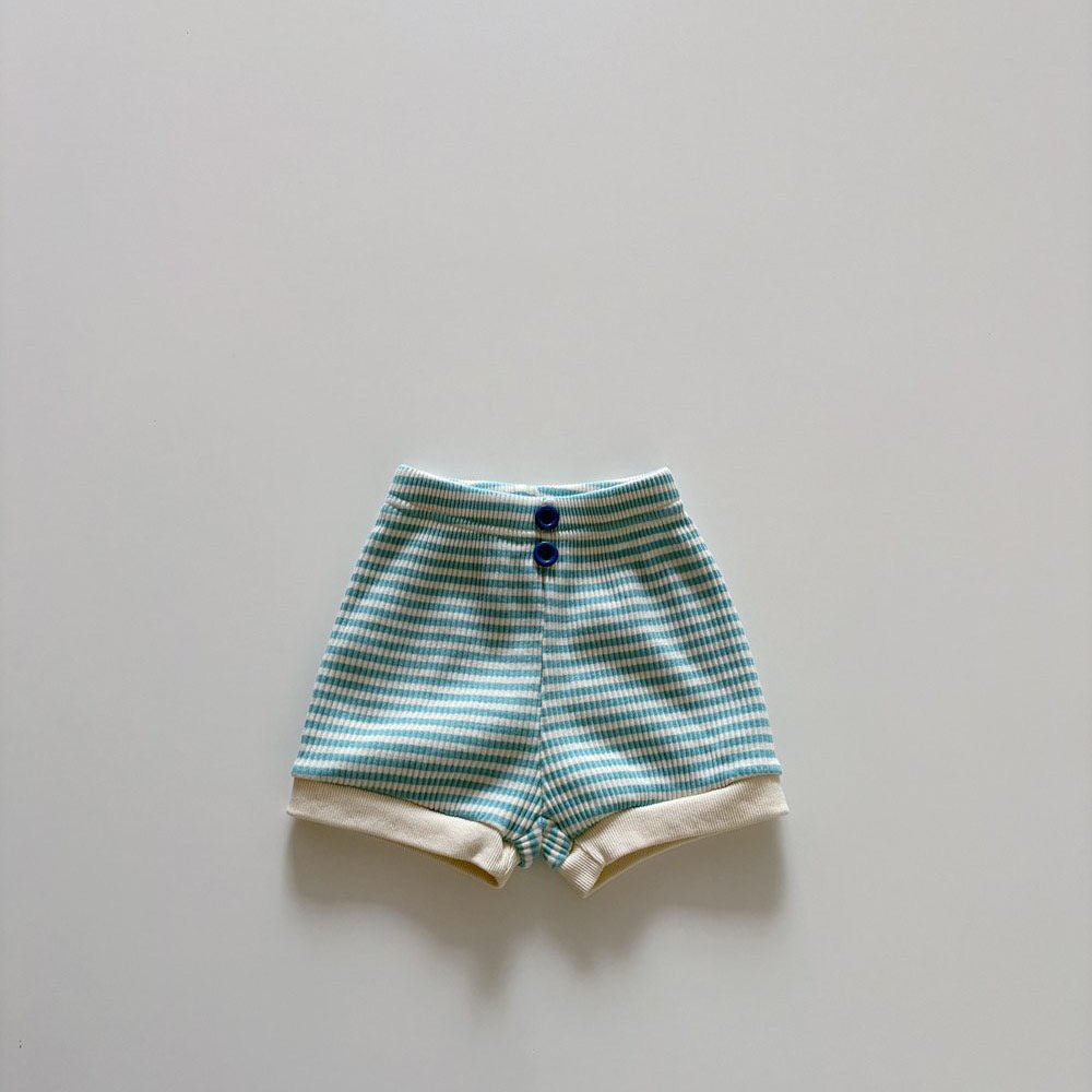 Toddler SS26 Stripe Ribbed Shorts (1 - 6y) - 2 Colors kids outfit