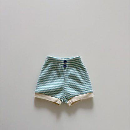 Toddler SS26 Stripe Ribbed Shorts (1 - 6y) - 2 Colors kids outfit