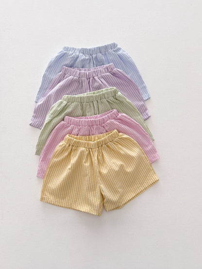 Toddler SS26 Stripe Shorts (1 - 6y) - 5 Colors - AT NOON STORE