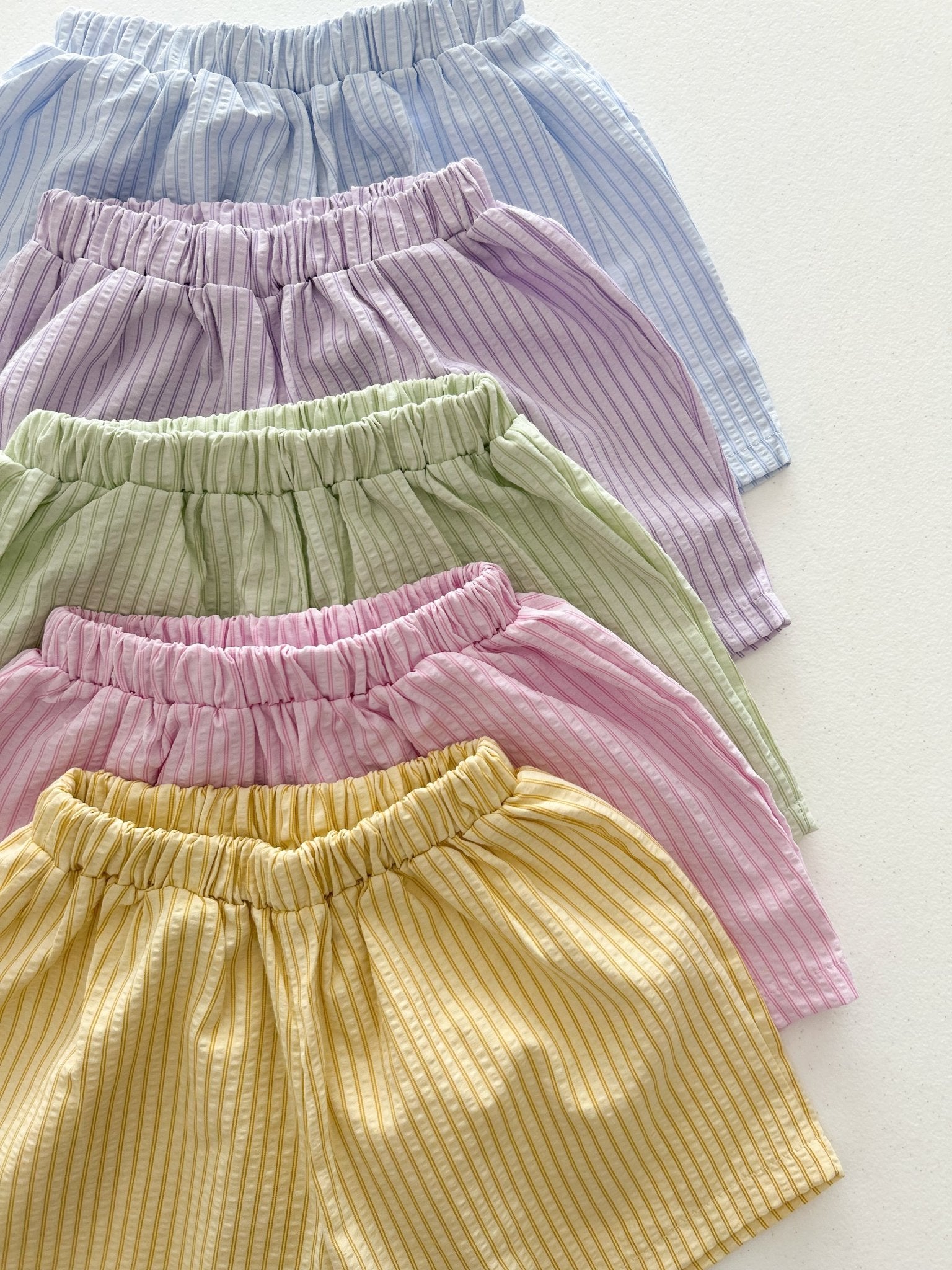 Toddler SS26 Stripe Shorts (1 - 6y) - 5 Colors - AT NOON STORE
