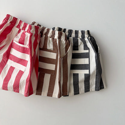 Toddler SS26 Stripe Shorts (1 - 7y) - 3 Colors kids outfit