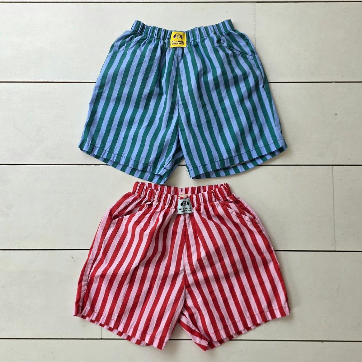 Toddler SS26 Stripe Shorts (2 - 7y) - 2 Colors - AT NOON STORE