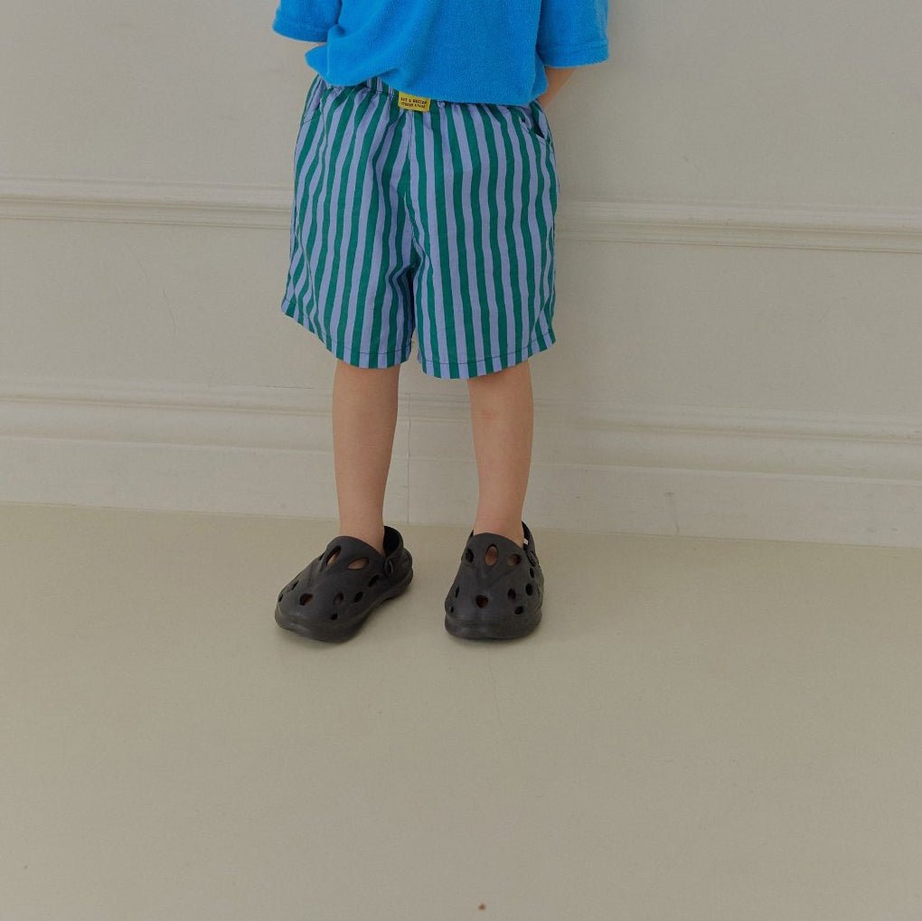 Toddler SS26 Stripe Shorts (2 - 7y) - 2 Colors - AT NOON STORE