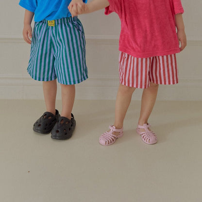 Toddler SS26 Stripe Shorts (2 - 7y) - 2 Colors - AT NOON STORE