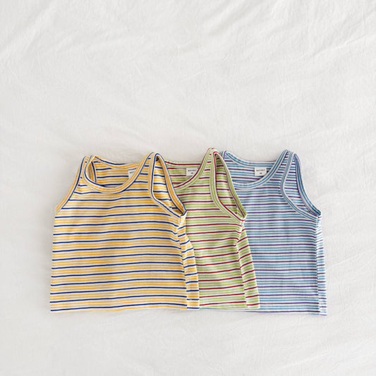 Toddler SS26 Stripe Sleeveless Top (1 - 6y) - 3 Colors - AT NOON STORE