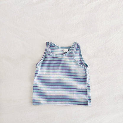 Toddler SS26 Stripe Sleeveless Top (1 - 6y) - 3 Colors - AT NOON STORE