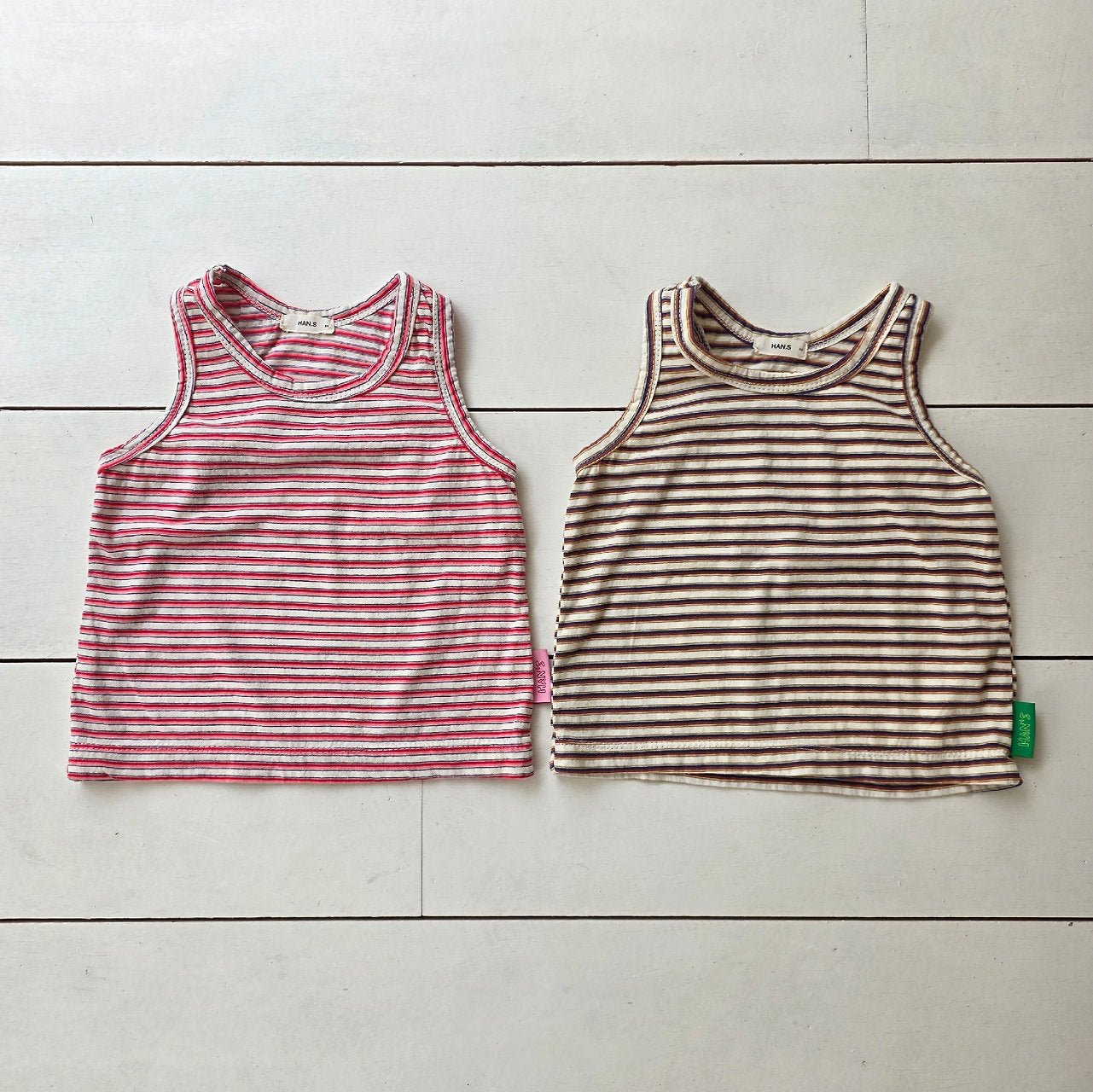 Toddler SS26 Stripe Sleeveless Top (2 - 7y) - 2 Colors - AT NOON STORE