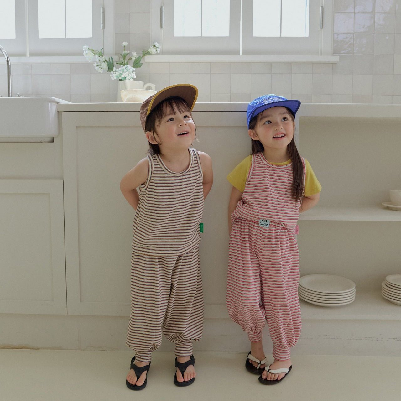Toddler SS26 Stripe Sleeveless Top (2 - 7y) - 2 Colors - AT NOON STORE