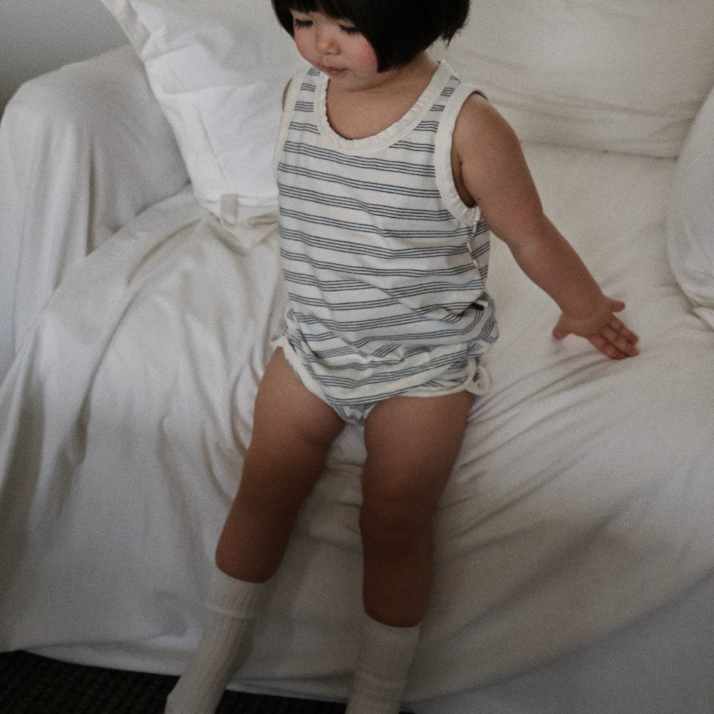 Toddler SS26 Stripe Sleeveless Top and Shorts Sets (6m - 7y) - 2 Colors - AT NOON STORE