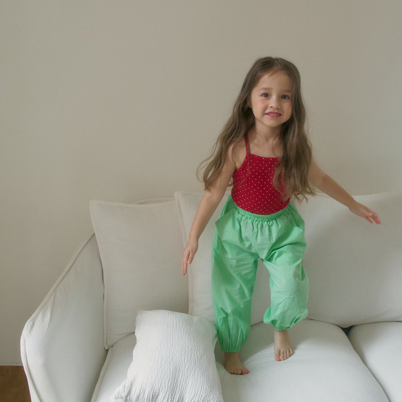 Toddler SS26 Summer Jogger Pants (1 - 6y) - Neon Green - AT NOON STORE