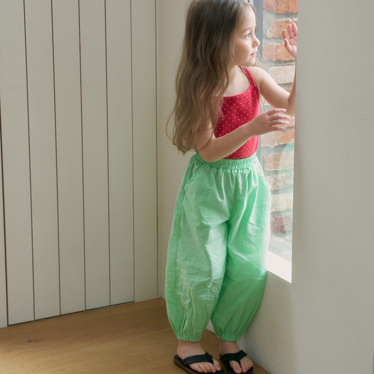 Toddler SS26 Summer Jogger Pants (1 - 6y) - Neon Green - AT NOON STORE