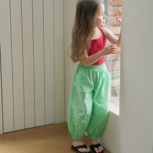 Toddler SS26 Summer Jogger Pants (1 - 6y) - Neon Green - AT NOON STORE