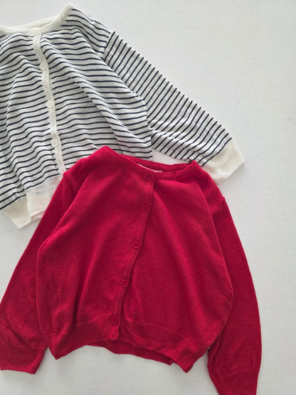 Toddler SS26 Summer Linen Blend Cardigan (10m - 4y) - 2 Colors - AT NOON STORE