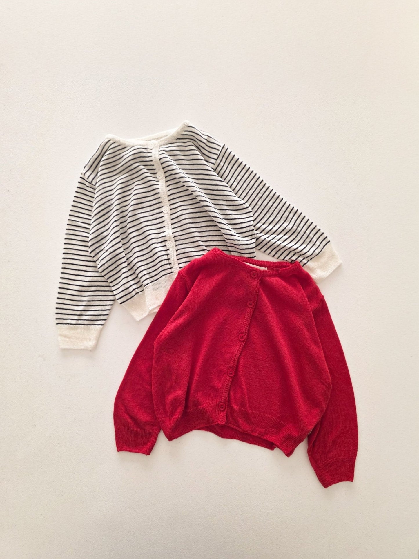 Toddler SS26 Summer Linen Blend Cardigan (10m - 4y) - 2 Colors - AT NOON STORE