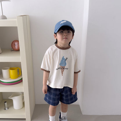 Toddler SS26 Sweet Summer Ice Cream Short Sleeve Top (1 - 7y) - 2 Colors - AT NOON STORE