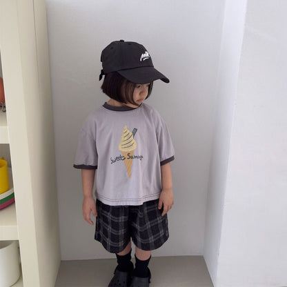 Toddler SS26 Sweet Summer Ice Cream Short Sleeve Top (1 - 7y) - 2 Colors - AT NOON STORE