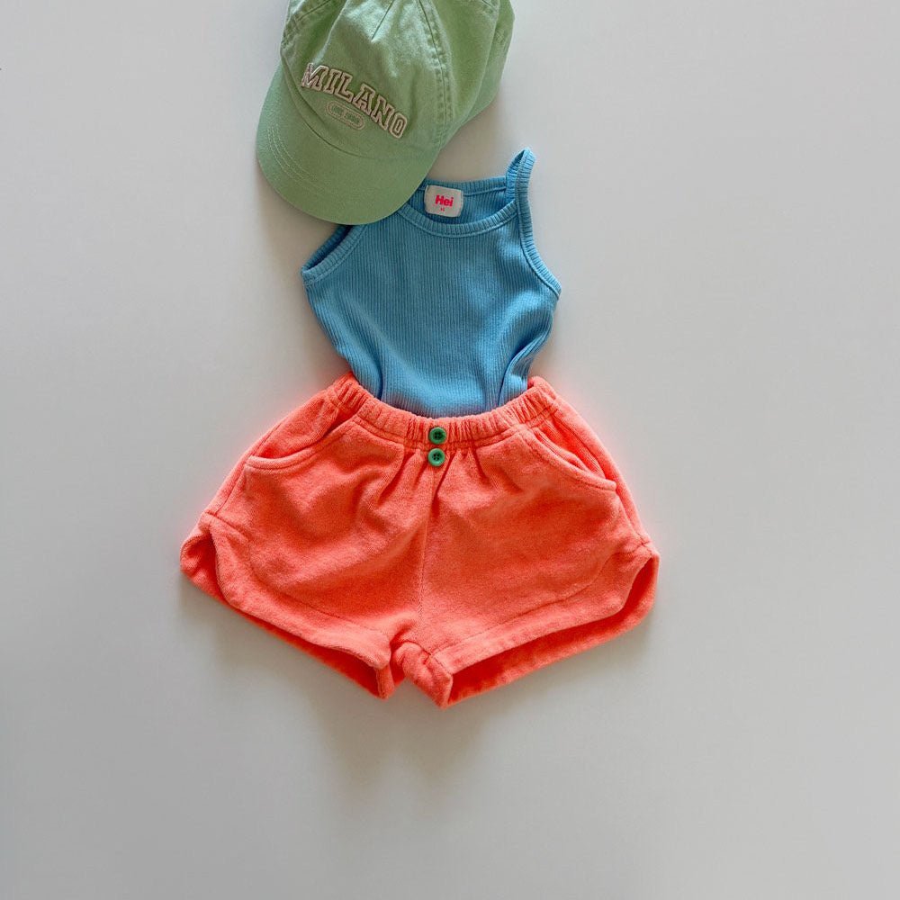 Toddler SS26 Terry Cloth Dolphin Shorts (15m - 7y) - 4 Colors kids outfit
