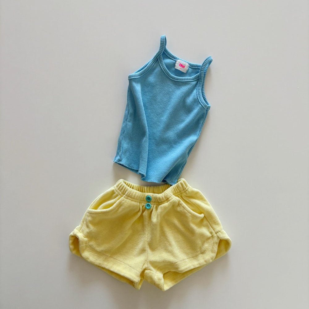Toddler SS26 Terry Cloth Dolphin Shorts (15m - 7y) - 4 Colors kids outfit