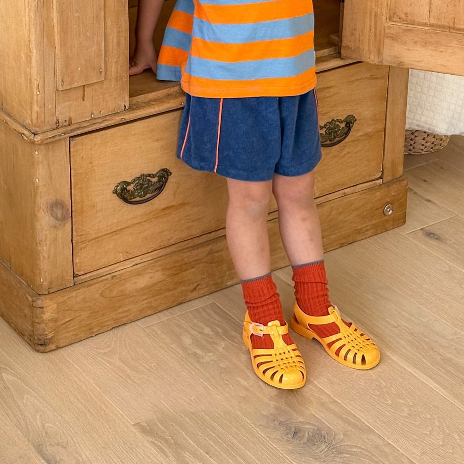Toddler SS26 Terry Cloth Piping Detail Shorts (2 - 8y) - 3 Colors - AT NOON STORE