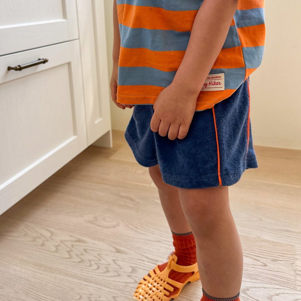 Toddler SS26 Terry Cloth Piping Detail Shorts (2 - 8y) - 3 Colors - AT NOON STORE