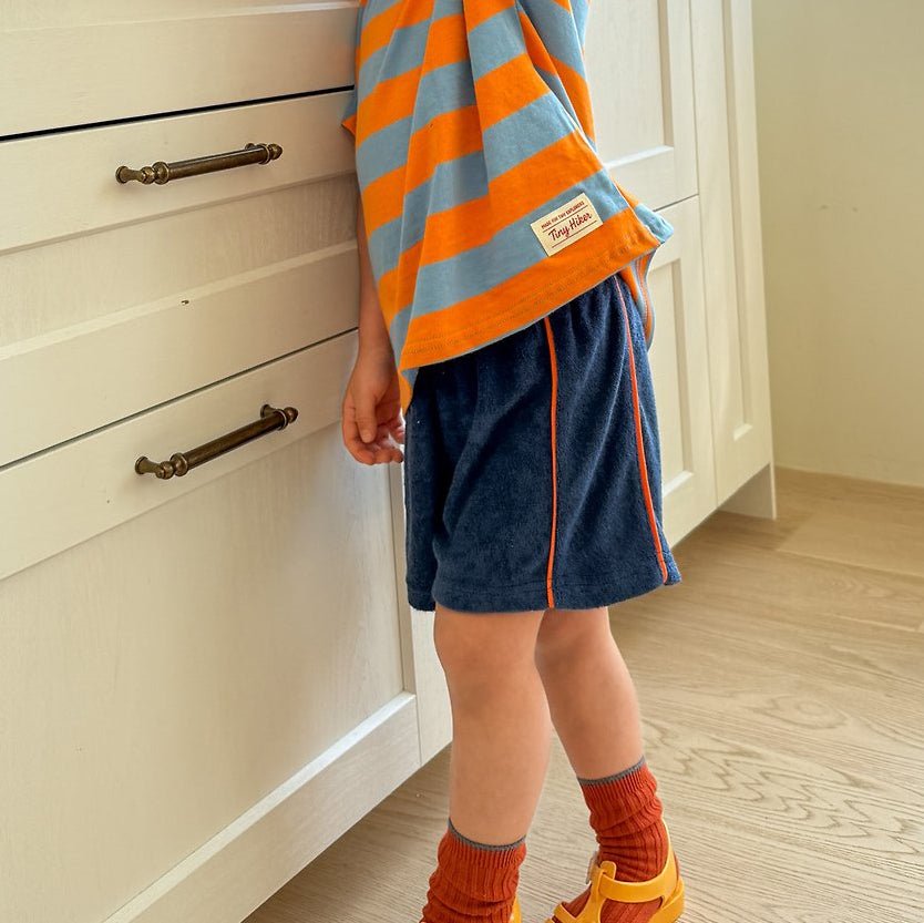 Toddler SS26 Terry Cloth Piping Detail Shorts (2 - 8y) - 3 Colors - AT NOON STORE
