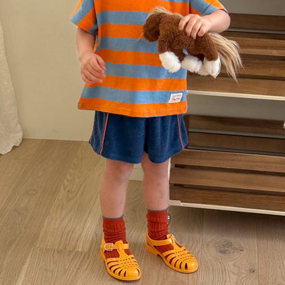 Toddler SS26 Terry Cloth Piping Detail Shorts (2 - 8y) - 3 Colors - AT NOON STORE