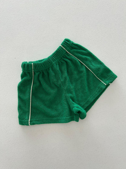 Toddler SS26 Terry Cloth Piping Detail Shorts (2 - 8y) - 3 Colors - AT NOON STORE