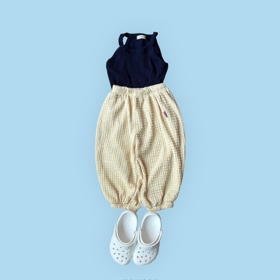 Toddler SS26 Textured Jogger Pants (1 - 7y) - 2 Colors - AT NOON STORE