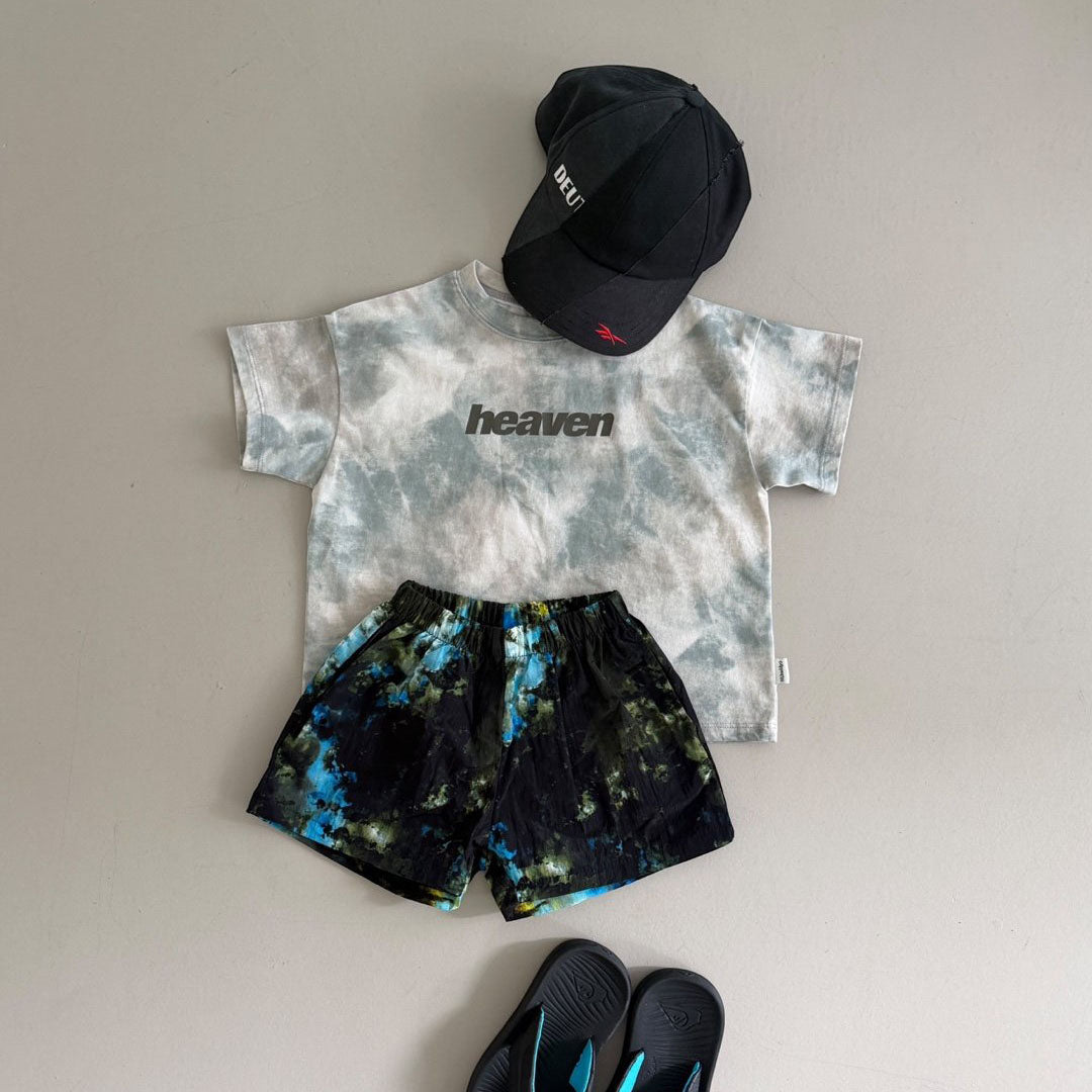 Toddler SS26 Tie Dyed Shorts (3-8y) - 2 Colors kids outfit