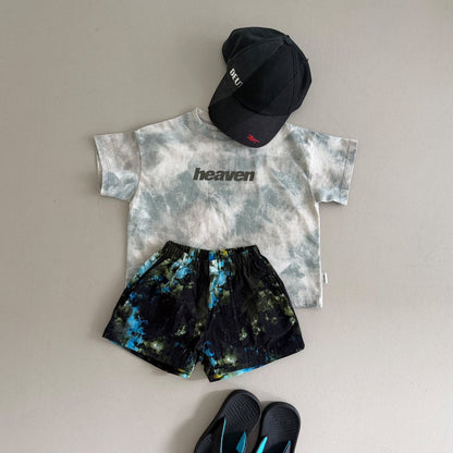 Toddler SS26 Tie Dyed Shorts (3-8y) - 2 Colors kids outfit