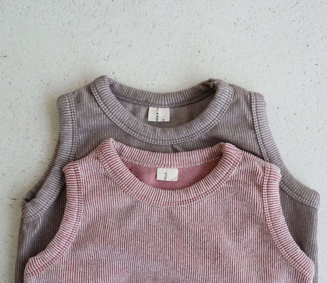 Toddler Stella Sleeveless Ribbed Top (15m - 7y) - 2 Colors kids outfit