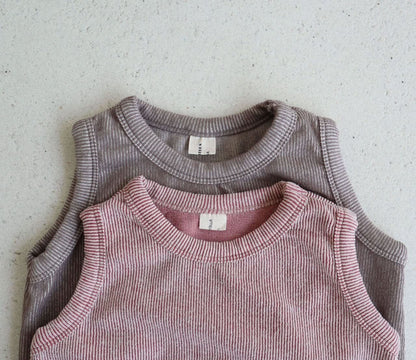 Toddler Stella Sleeveless Ribbed Top (15m - 7y) - 2 Colors kids outfit