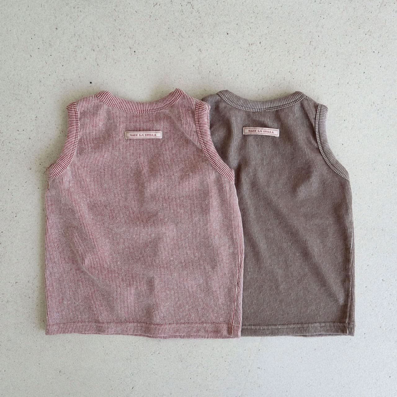 Toddler Stella Sleeveless Ribbed Top (15m - 7y) - 2 Colors kids outfit