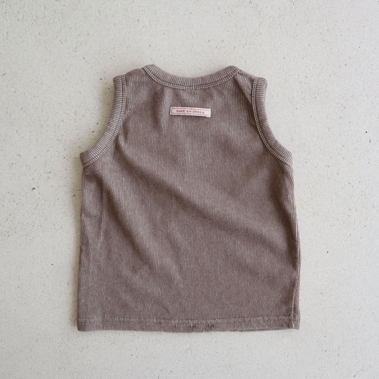 Toddler Stella Sleeveless Ribbed Top (15m - 7y) - 2 Colors kids outfit