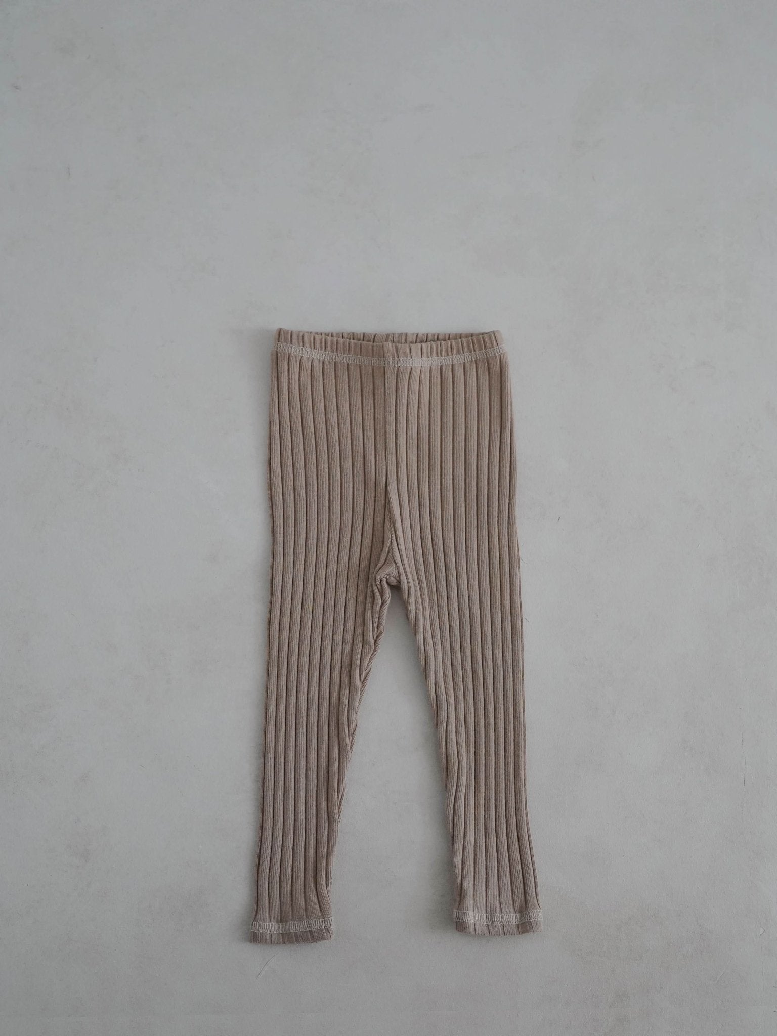 Toddler Stitch Detail Ribbed Top and Pants Set (1 - 6y) - Blue kids outfit