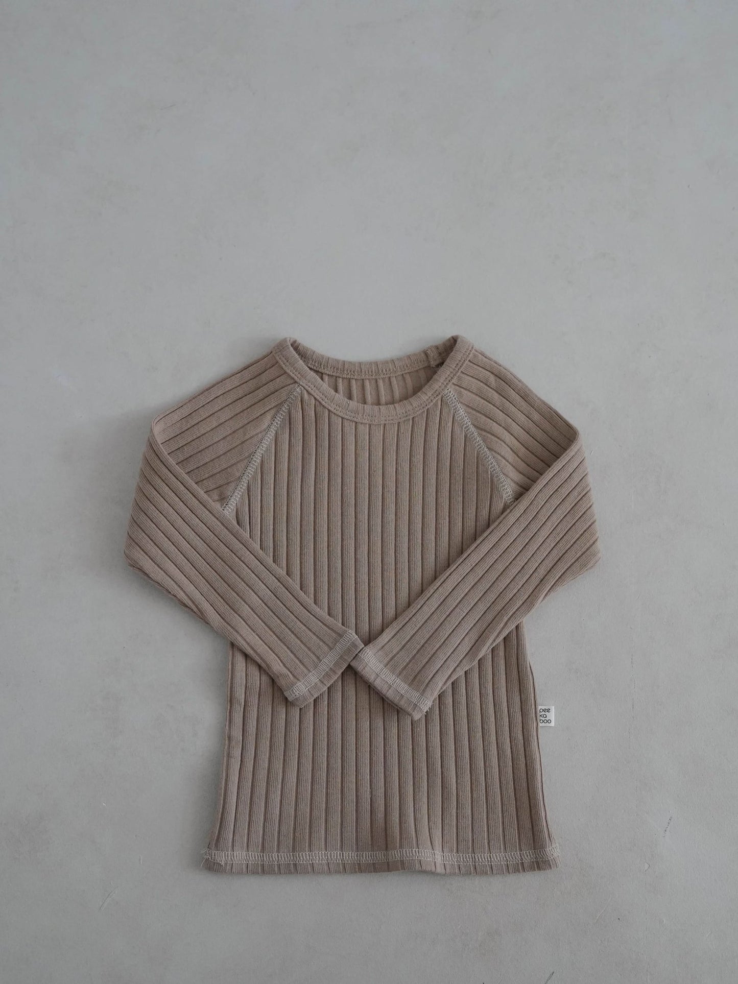 Toddler Stitch Detail Ribbed Top and Pants Set (1 - 6y) - Olive kids outfit