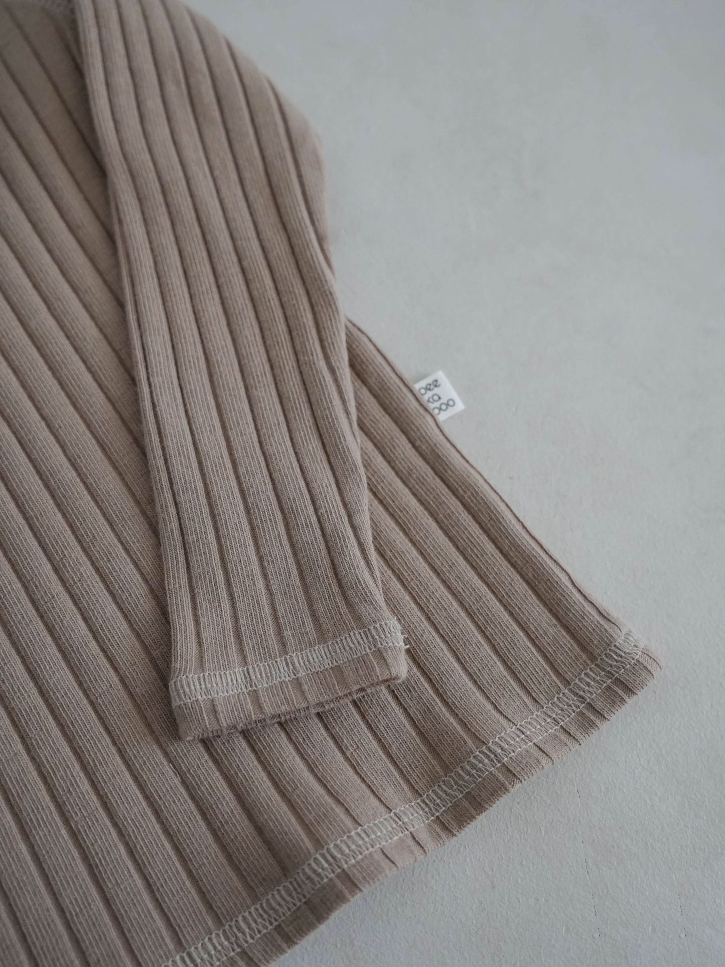 Toddler Stitch Detail Ribbed Top and Pants Set (1 - 6y) - Olive kids outfit