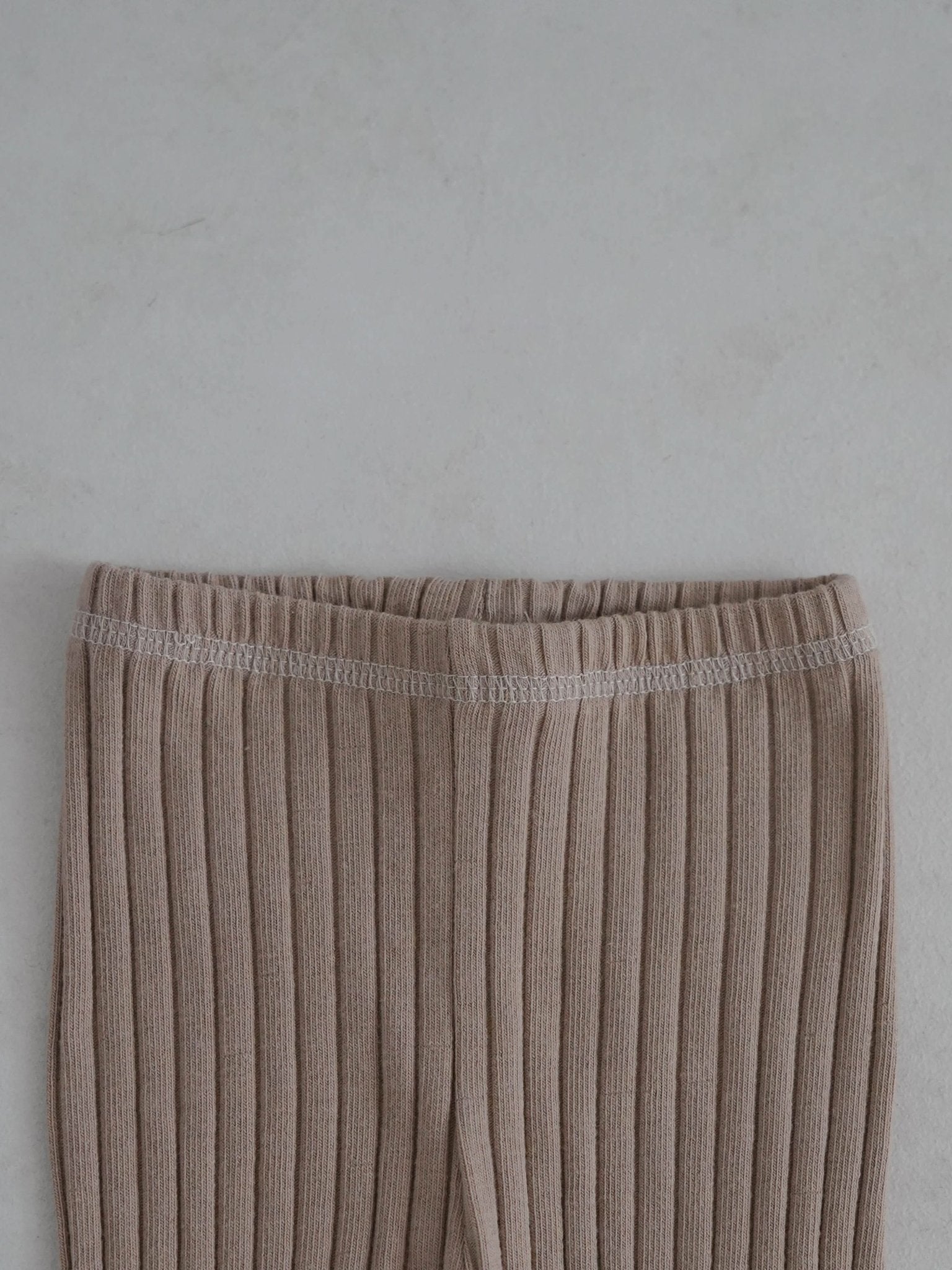 Toddler Stitch Detail Ribbed Top and Pants Set (1 - 6y) - Olive kids outfit