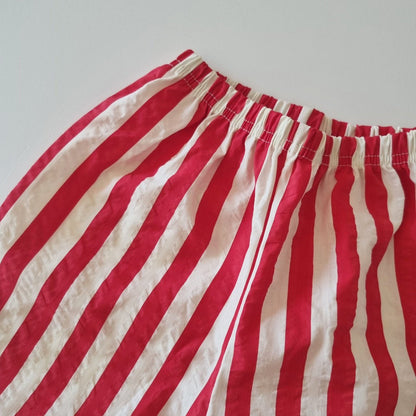 Toddler Stripe Comfy Pants (1 - 6y) - Red kids outfit