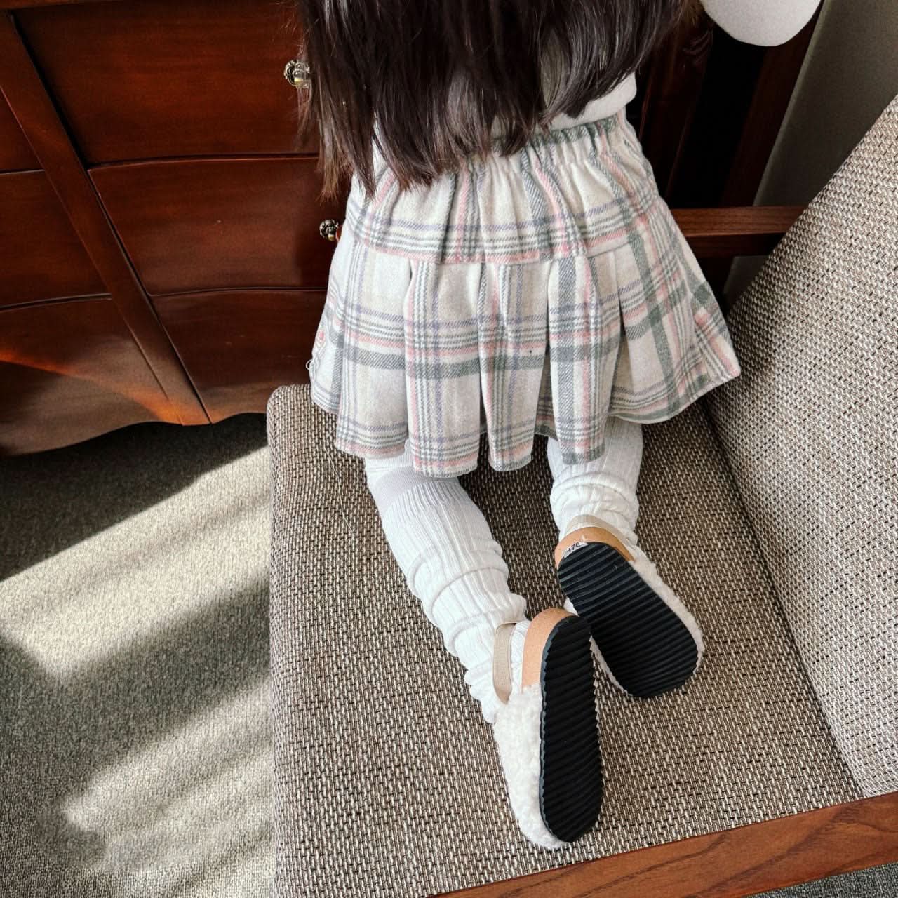 Toddler Tartan Plaid Pleated Skirt (2 - 4y, 6 - 7y) - Pink kids outfit