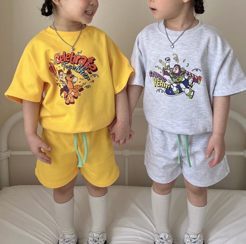 Toddler Toy Story Short Sleeve Top and Shorts Set (18m - 6y) - 3 Colors - AT NOON STORE